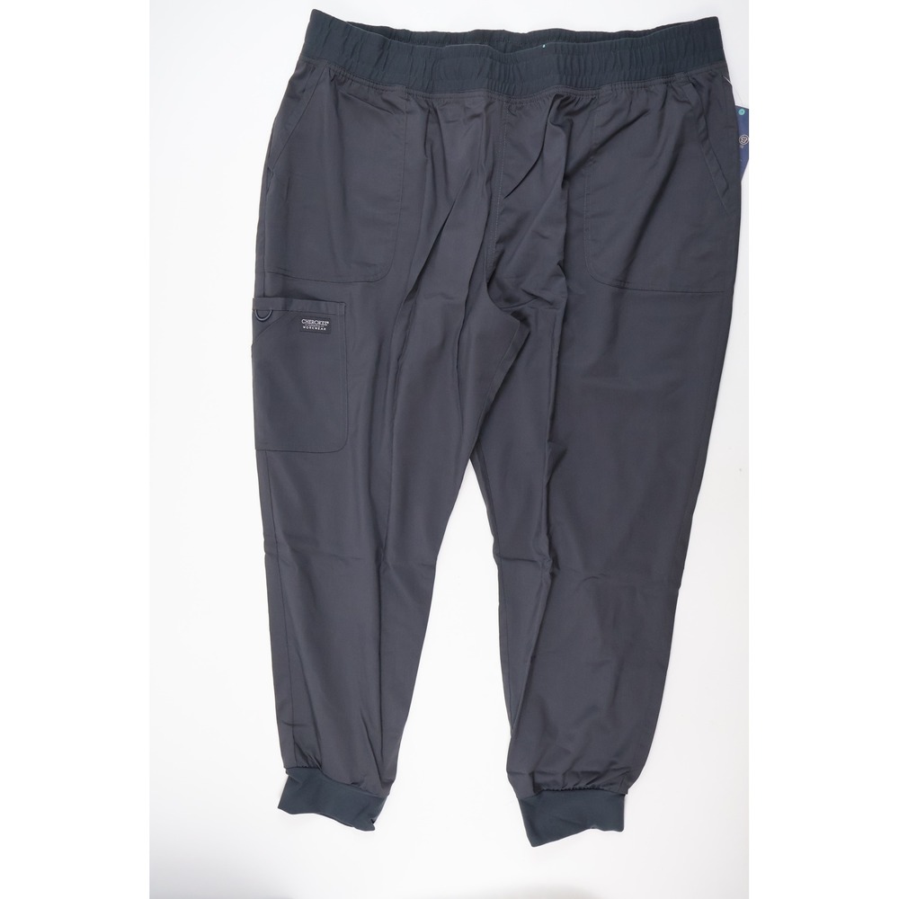 Cherokee Workwear Revolution Jogger Scrub Pants Pewter Gray 3XL NWT